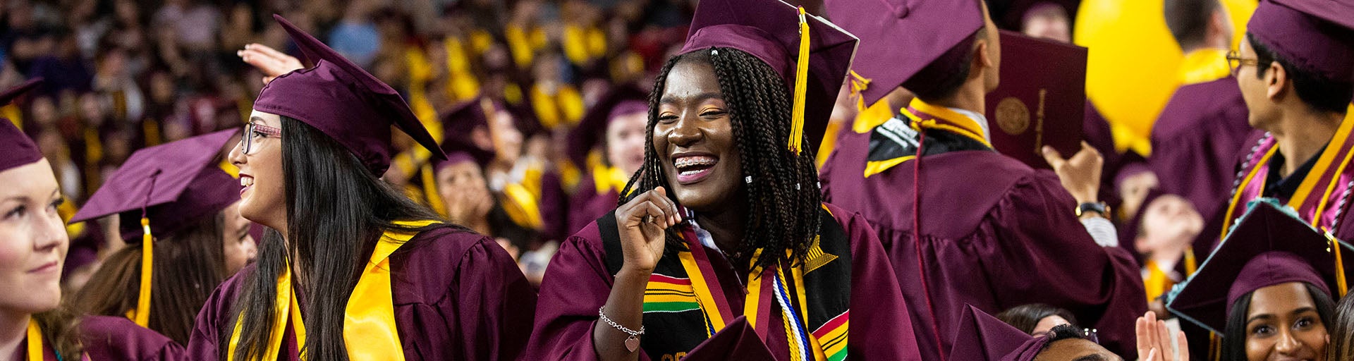 Barrett student celebrating at graduation
